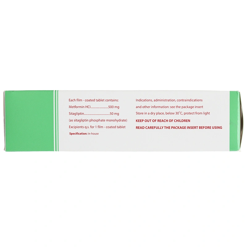 Sitomet BD 50/500 điều trị đái tháo đường tuýp 2 (3 vỉ x 10 viên) - 5